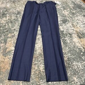 Brookwood Men's Blue Dress Pants NEW 36" Waist Unaltered